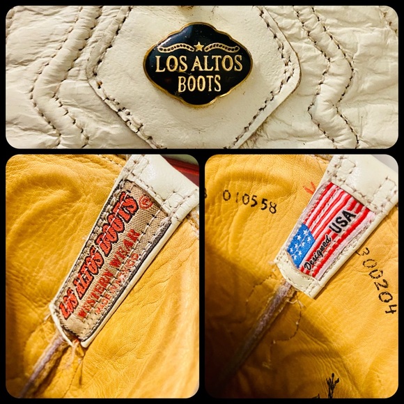 EUC Winter White Hornback Caiman/Leather Los Altos Cowgirl Boots - Picture 15 of 17